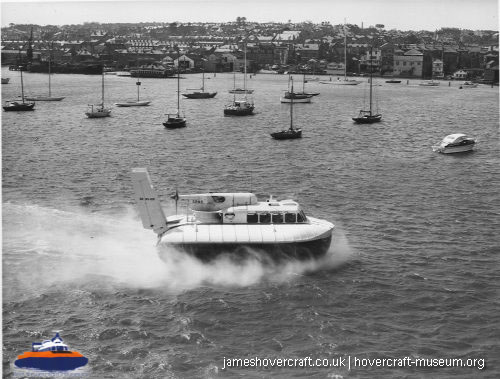 SRN5 with Westland -  (credit: The <a href='http://www.hovercraft-museum.org/' target='_blank'>Hovercraft Museum Trust</a>).